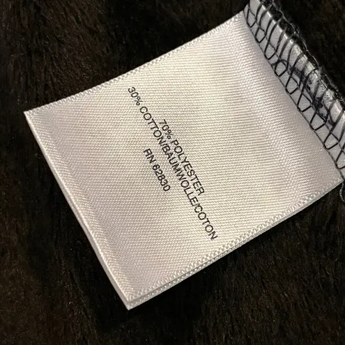 Lands End Sweatshirt Womens 2X Shawl Collar Fleece Lined Pullover Preppy Long Blue