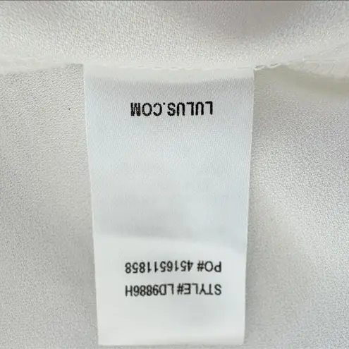 Lulu*s size M Play Nice Ivory Skater Dress Mini HOCO Graduation Bridal Shower White Size M