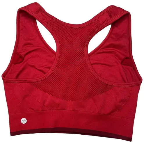 Zella  Yoga +Studio Seamless Racerback Athletic Sports Bra Red S