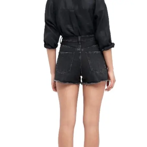 Uniqlo  Denim High Rise Cutoff Frayed Hem Jean Shorts Women’s 30 Grunge Faded