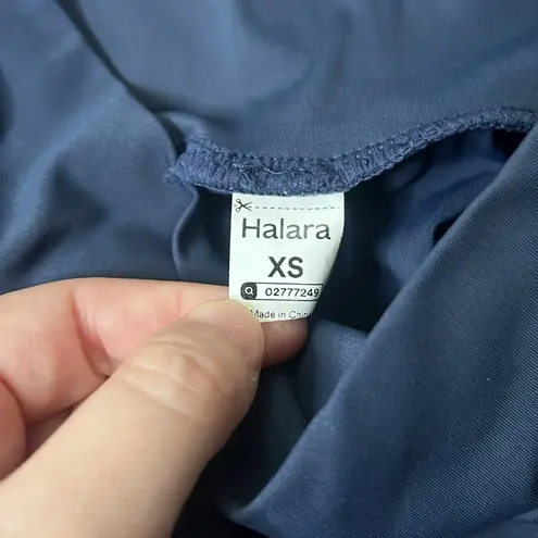 Halara High Waisted Long Inseam Shorts Blue Size XS