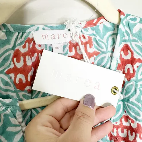 Marea Womens Blouse Grace Flutter Top With Trim V