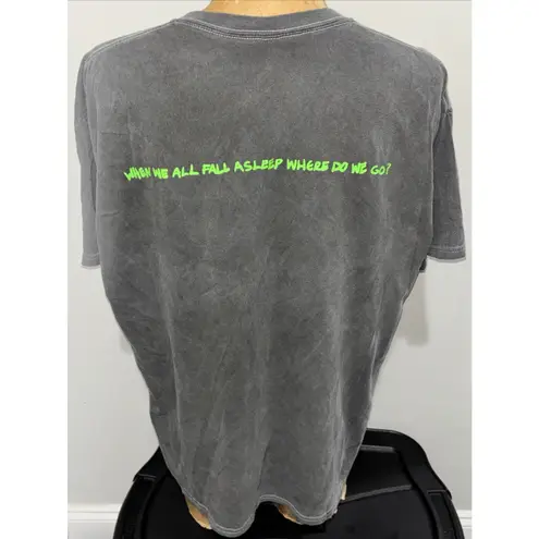 Billie Eilish Unisex Anime Graphic Crew Neck Casual Music Tee 100% Cotton Sz L