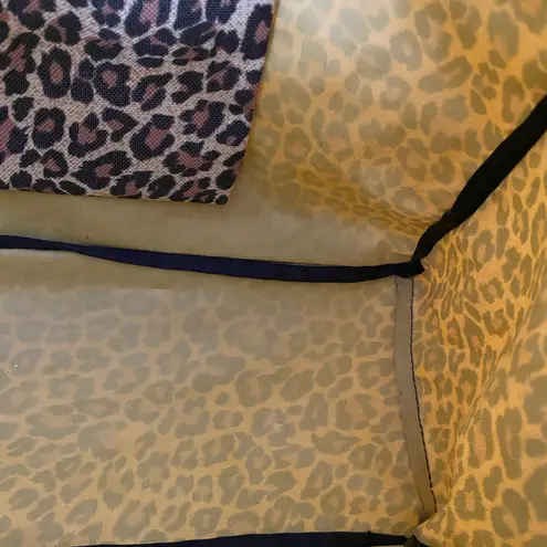 Premier Designs Leopard Print “Jewelry Diva “Tote Bag with Blue Accents