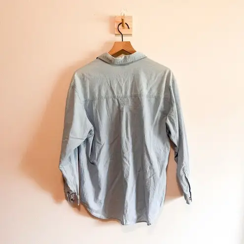Vintage Princeton Club Chambray Button Down Blue Size M