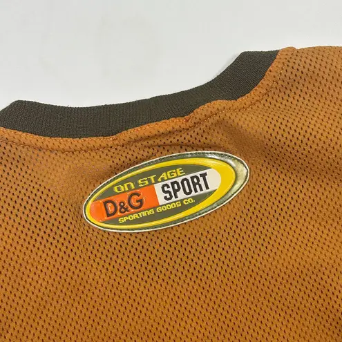 Dolce & Gabbana Dolce $ Gabanna D&G Sport Vintage Y2K Orange Mesh Athletic Tank Top Jersey Large