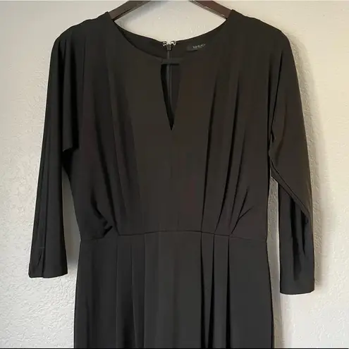 Bobi BLACK Luxe Liquid Jersey Gathered Mini Dress Black Medium