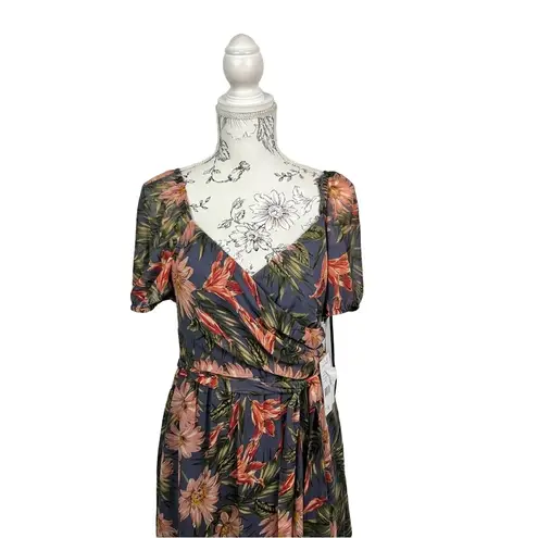 Julia Jordan Sweetheart Floral Puff Sleeve Fit & Flare Dress Size 6 NWT $119