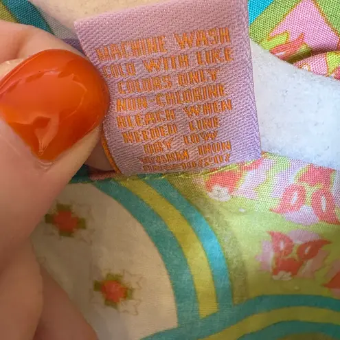 Kuhlman Green Pink Maximalist Pattern Button Down Shirt Retro Artwear XL/46