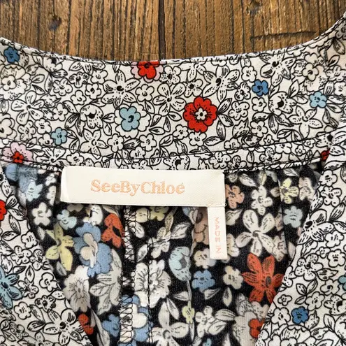 See By Chloe See By Chloé Janis Patchwork Midi Dress Multicolor Boho Designer Fairycore XS