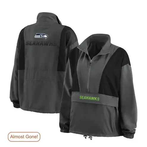 Baltimore Ravens WEAR by Erin Andrews Women's Popover Packable Half