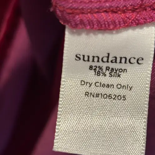 Sundance Ophelia Cranberry Red Velvet Cowl Neck Long Sleeve Top - size Medium