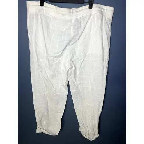 NWT Bleu Bayou White 100% Cotton Coastal Grandma Size XL Casual Pearl Buttons