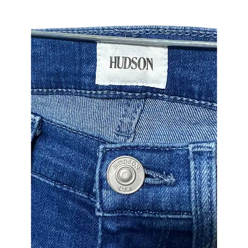 Hudson Jeans Womens 27 Harper High Rise Crop Baby Kick Flare Ombre Stretch Y2K
