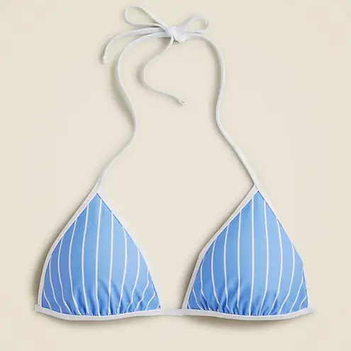 J.Crew  String bikini top in stripe blue and white