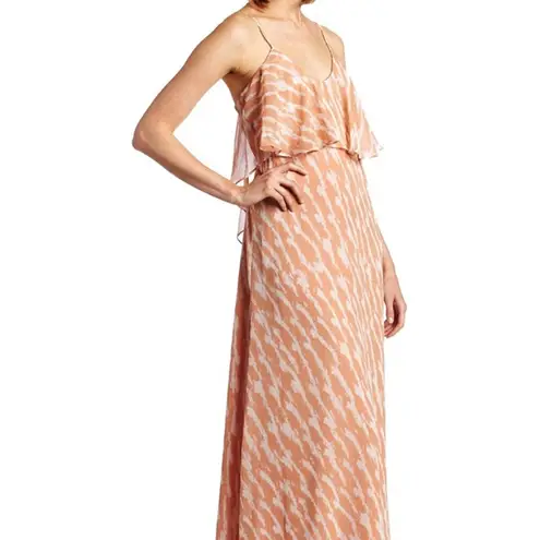 BCBGeneration  Flounce Cami Maxi Dress, Peach, XSmall