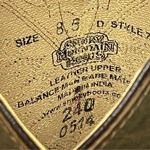 Smoky Mountain Women’s Brown Leather Cowboy Boots 8.5D Pink Stitching Western Size 8.5