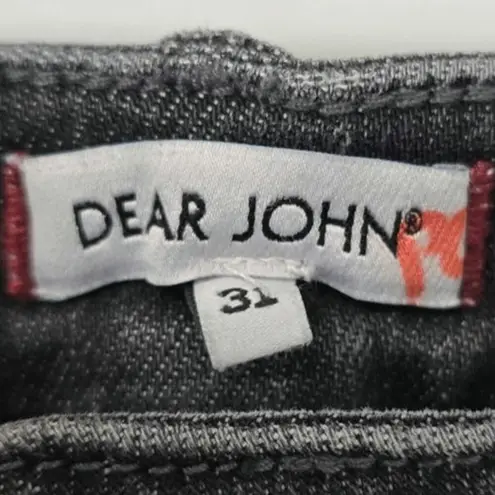 St. John Dear John Womens Straight American Classic Distressed Size 31 Black