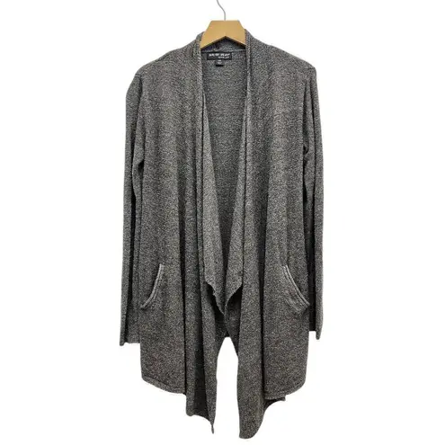 Barefoot Dreams Cozychic Lite Island Wrap Cardigan in Carbon Grey size S/M