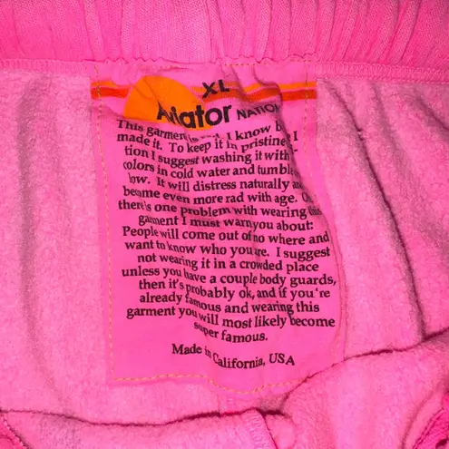 Aviator Nation  Fleece Sweatpants Neon Pink