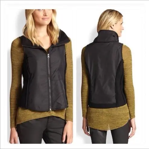 Eileen Fisher  Black Sleek Wool Vest