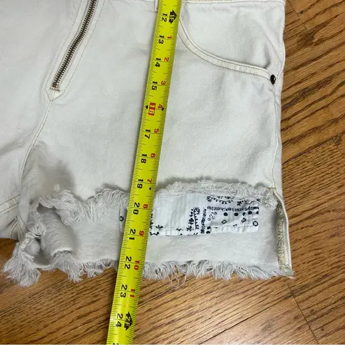 We The Free  | Sunkissed Short Overalls Zip Front In Off White Size 4