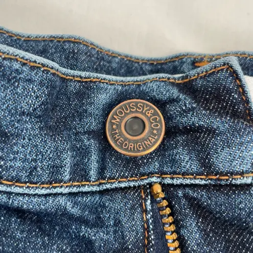MOUSSY Blue Jeans MVS Skinny Zip Fly Indigo Dark Wash Denim Style 010EAC12