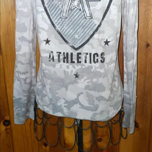 American Fighter Gray Camouflage Long Sleeve size XS BEACHWOOD Biker MMA