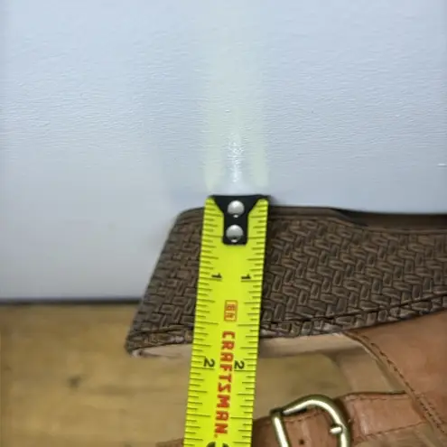 Baltic Born BORN Danav Leather Sling Wood Clogs Comfort Women's Sz 7M/Tan Sandals