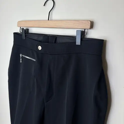 Bogner Sport Women's Softshell Ski Pants in Black Size 16 Stirrups Snow Guard