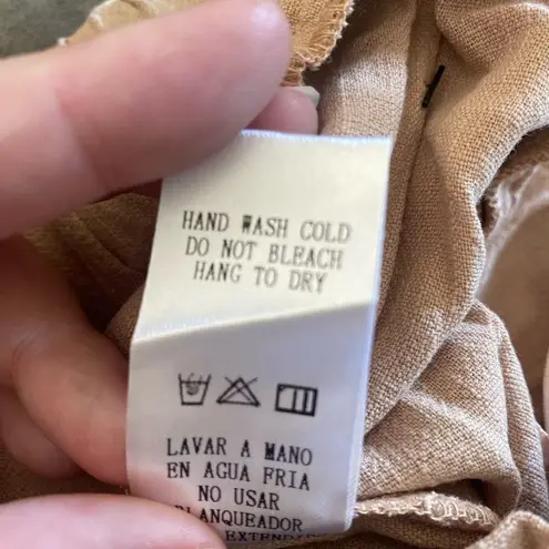 Doe & Rae NWT paper bag waistband patents with pockets S 100% cotton