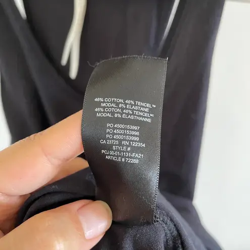 Babaton Foundation Tank Twist-back Pima Cotton Tank Top Black (Medium)