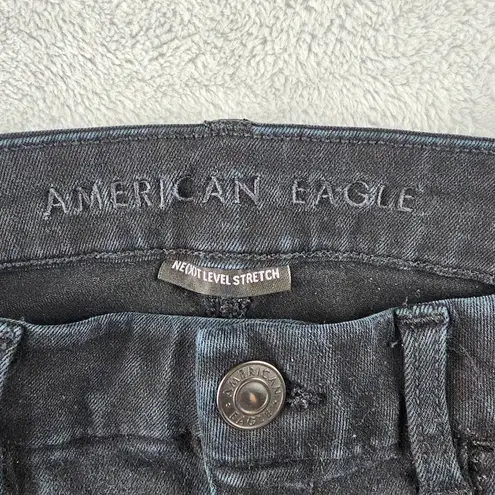 American Eagle Curve High Rise Jegging Next Level Stretch Women's Size 8 Black