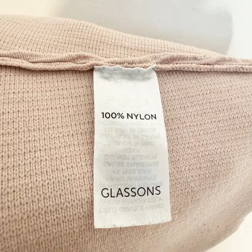 Glassons Square Neck Ribbed Thick Knit Cropped Basic Tank Top Athletic Large