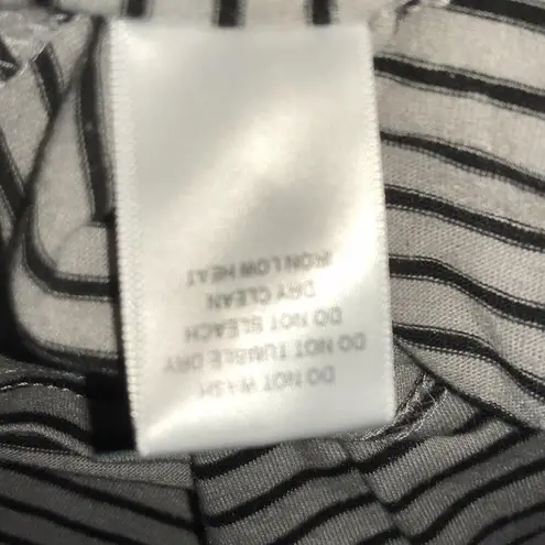 Dance & Marvel cutout chest striped top slinky short sleeve stretchy NEW size S