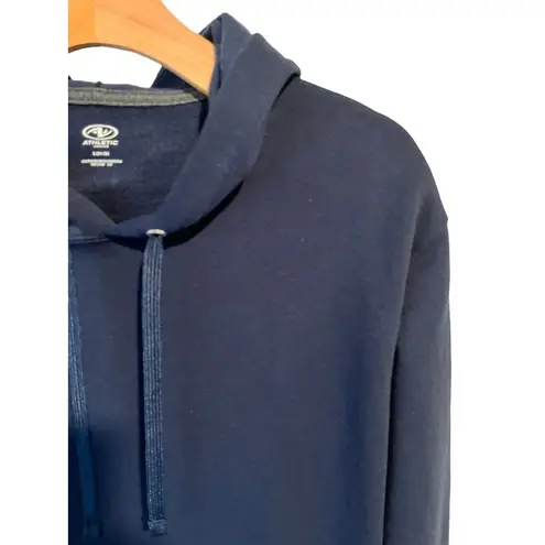 Athletic Works  Hoodie Unisex Small Long Sleeve Navy Blue Pull Over Pocketed NWT