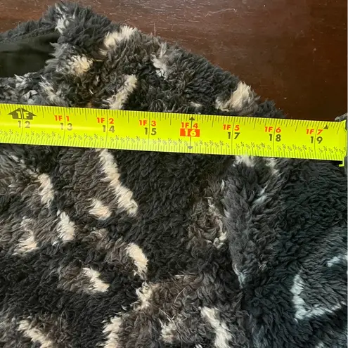 LOGO By Lori Goldstein Jacket Women Fleece Leopard Print Zip Cozy Sweater, L