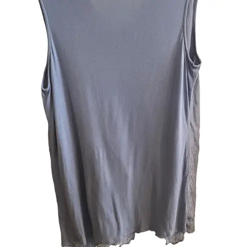 kaktus light blue batik lace hem 100% cotton mini sun dress Size M