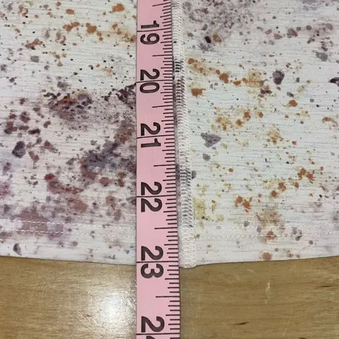 Calia by Carrie Underwood Womens Splatter Print Mock Neck Thumbhole Long Sleeve Pink