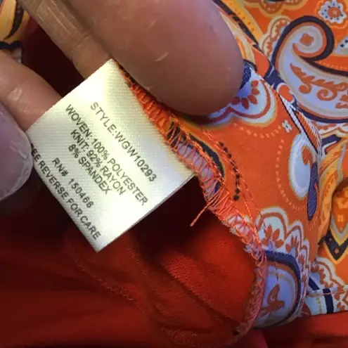 Market & Spruce Bright paisley tank top