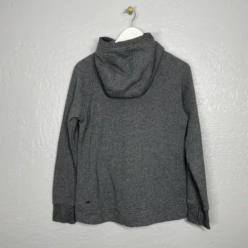 Lululemon  Women 6 Heathered Gray Hoodie Sweatshirt Kangaroo Pocket Thumbholes