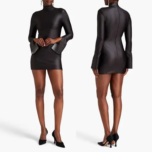 Alexander Wang NWT Crystal Cuff Tailored Stretch Jersey Long Sleeve Minidress XS
