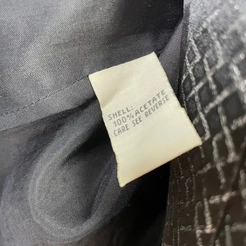 Vintage 90s Marie St Claire Classic Beaded Black Glam Blazer Jacket womens 8