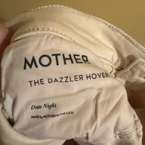 MOTHER Denim Mother The Dazzler Hover Jeans in Date Night Pale Peach