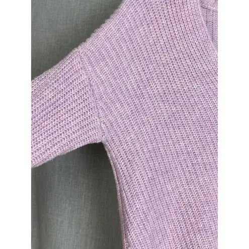 Marine layer Lilac Ribbed V-Neck Weekend Sweater Women Knit Cashmere Blend S