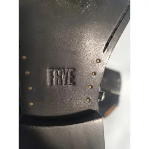 Frye LADIES  MELISSA BUTTON BLACK LEATHER TALL RIDING BOOTS. S40