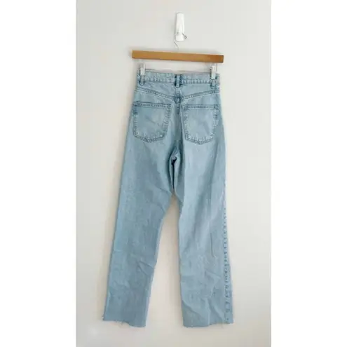 ZARA  ZW High Waisted the 90's Full-Length Jeans in Light Blue 2