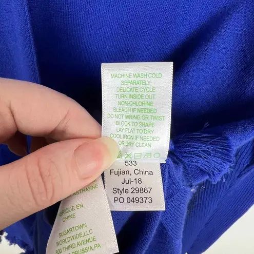 Lilly Pulitzer  Martine Sweater in Royal‎ Blue sz XXS | Colorful Preppy Vacation