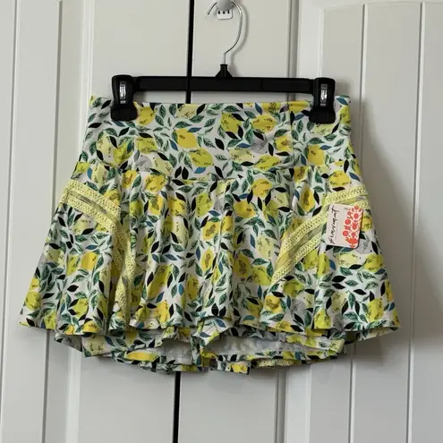 Free People Movement Pleats and Thank You Skort Lemons Tennis Ball Holder Medium Yellow