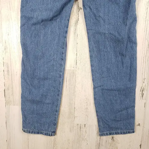 Arizona Jeans NWT Arizona Jean Co Blue Denim High Rise Paper bag Mom Jeans Junior's Size 5